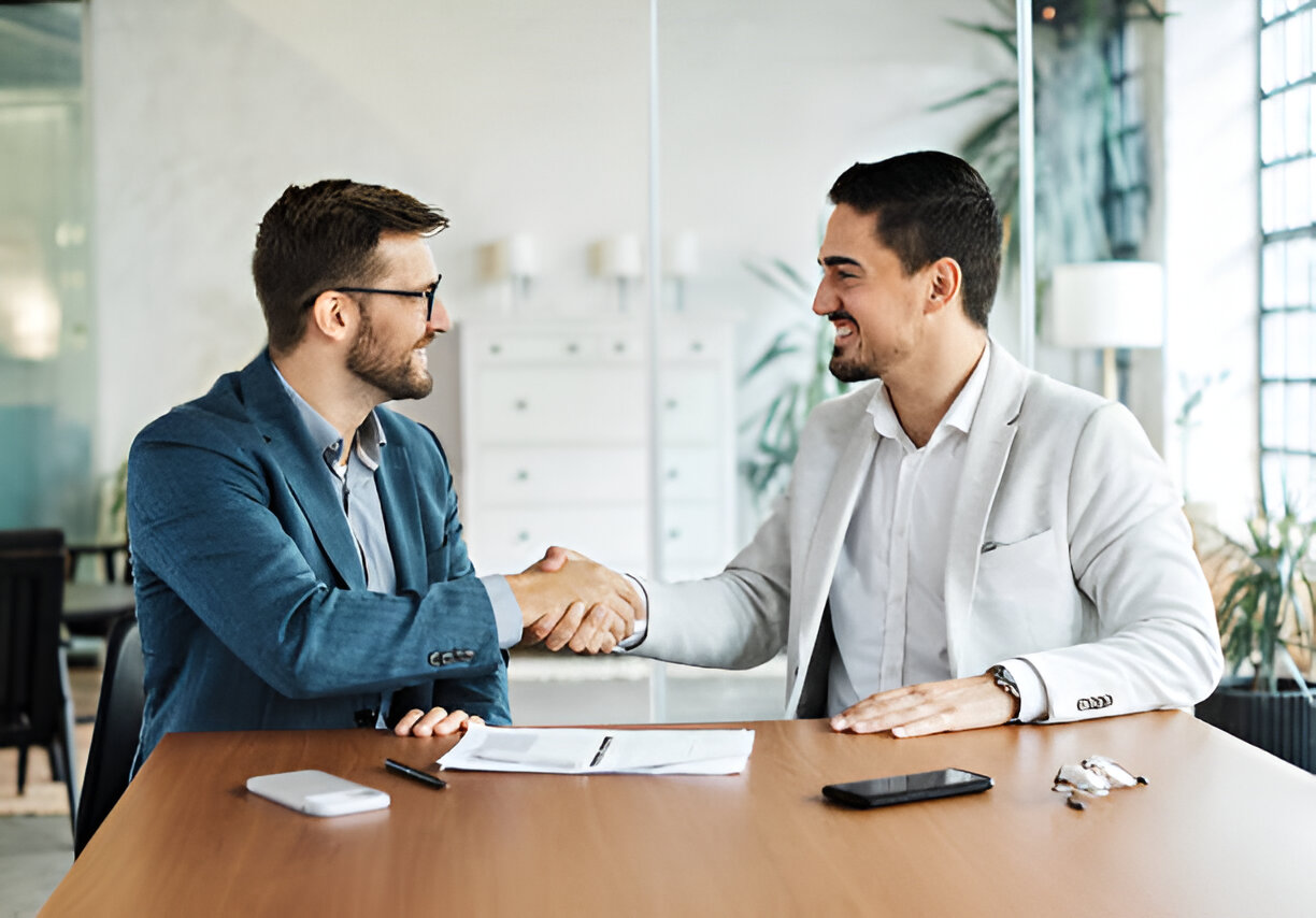 Two Business Men Shaking Hands